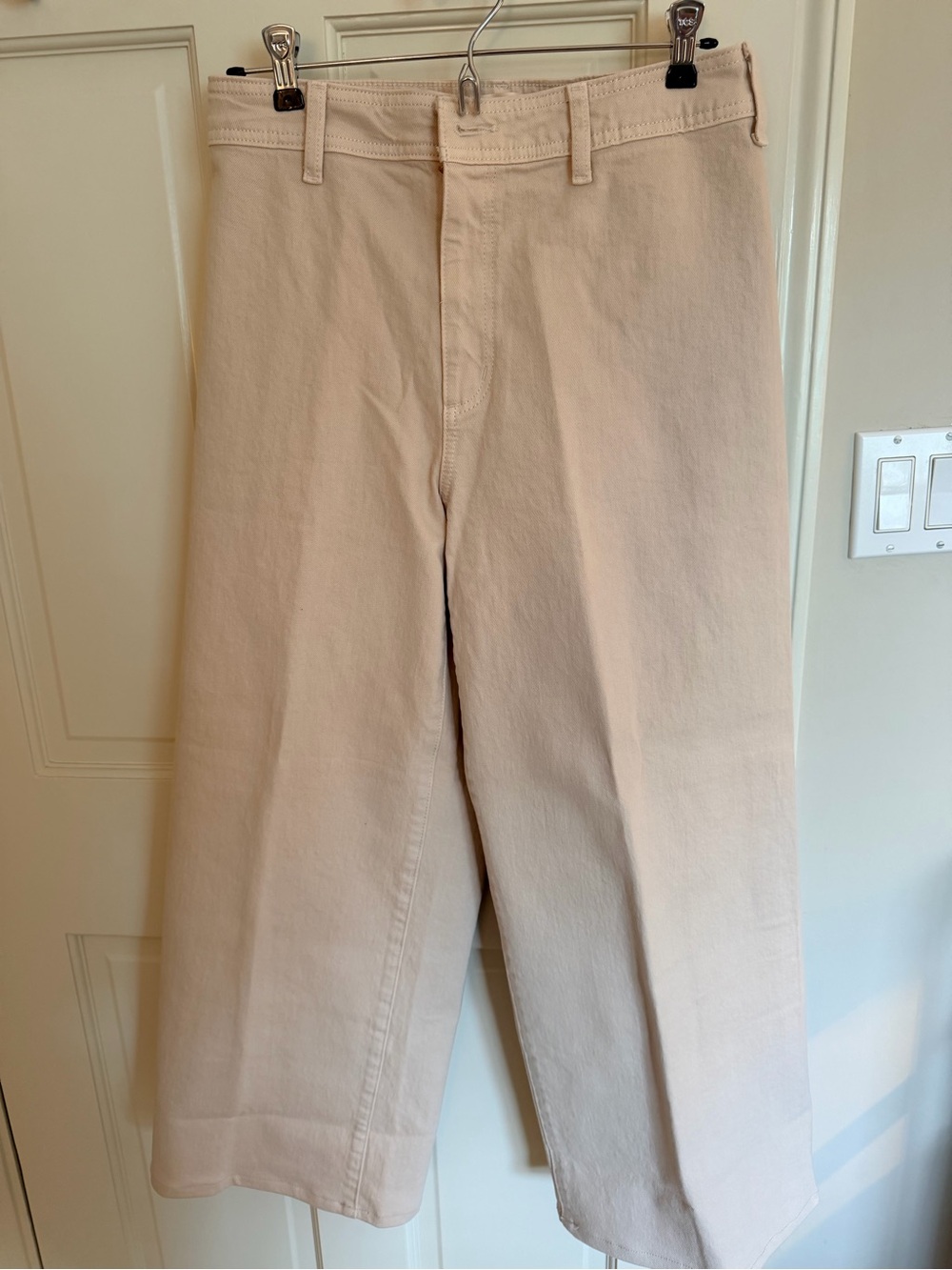 Target Sailor Beige Wide-Leg Cotton Pants size 8